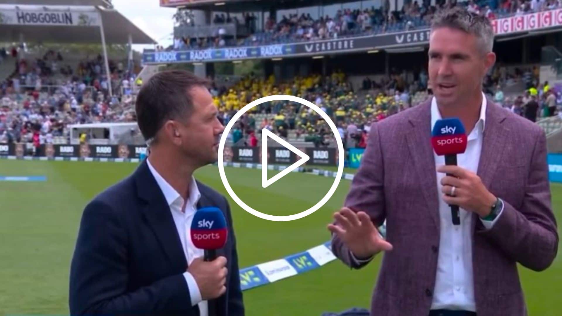 [WATCH] Ricky Ponting's Witty Retort Silences Kevin Pietersen's Acclaim for Joe Root's Attacking Knock